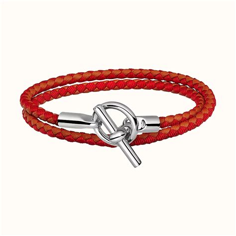 bracelet hermes femme cuir prix|bracelet hermes argent et cordon.